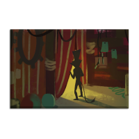 Leinwand Backstage 90x60 cm