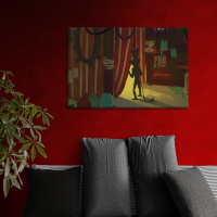 Canvas Backstage 90x60 cm
