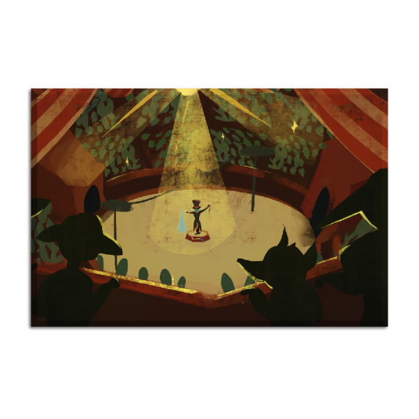 Leinwand Circus show 90x60 cm