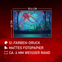 Red Octopus - Poster A2