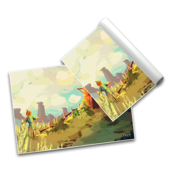 Farm Fields - Poster A2