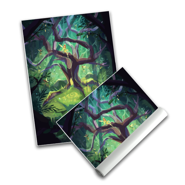 Fairy Tree - Poster A3